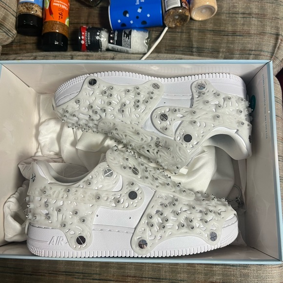 Rare Nike Air Force 1s LXX Swarovski size 7 - Picture 7 of 10